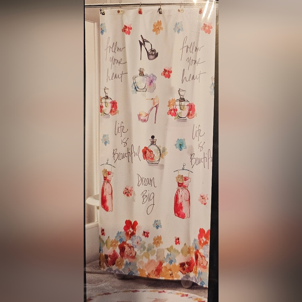 2/$20 New Avanti Home Dream Big Shower Curtain